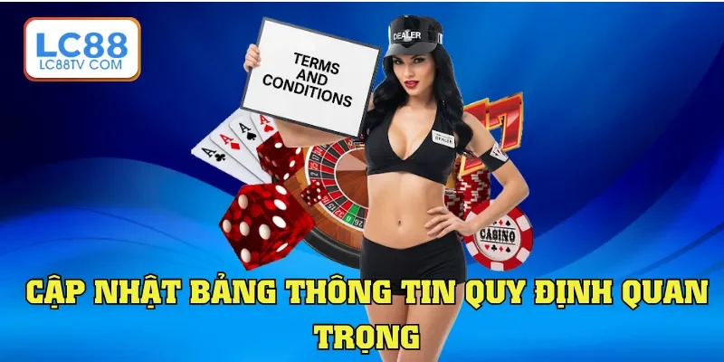 Cập nhật bảng thông tin quy định quan trọng