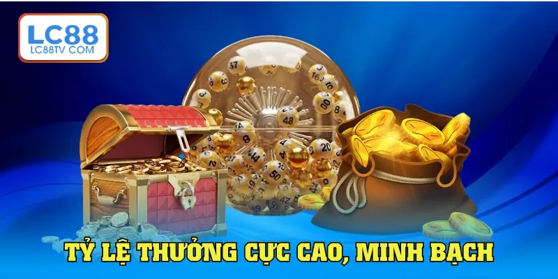 Tỷ lệ thưởng cực cao, minh bạch